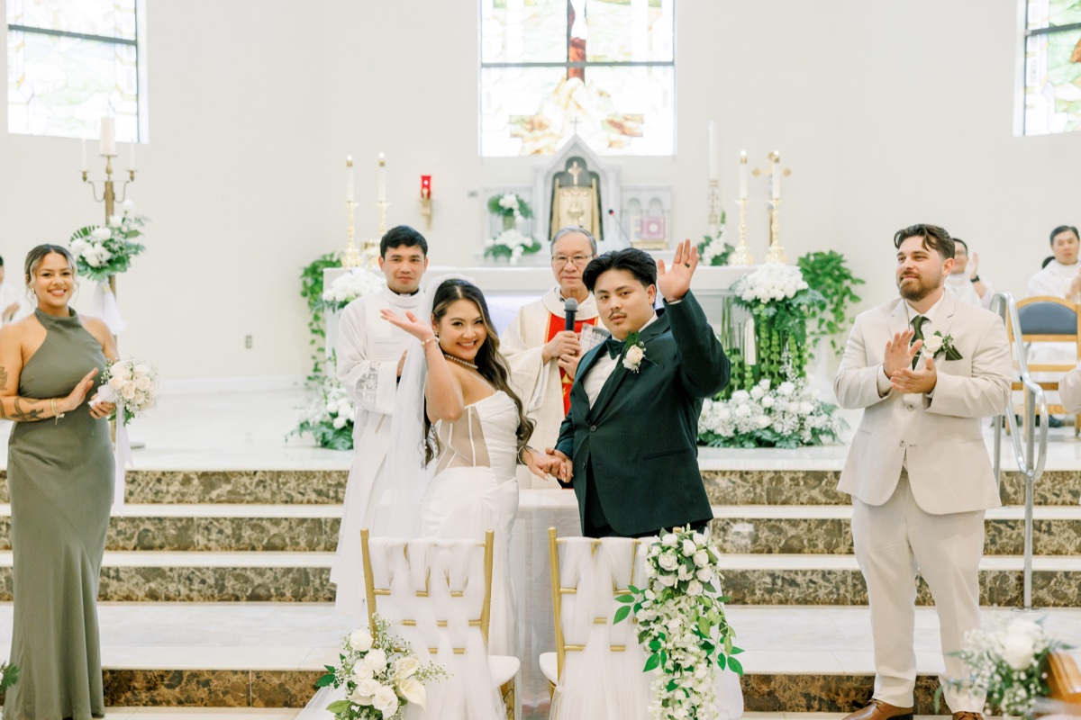 Kevin Socola Films Kelly and Tommy Vietnamese Catholic wedding ceremony Hampton Virginia